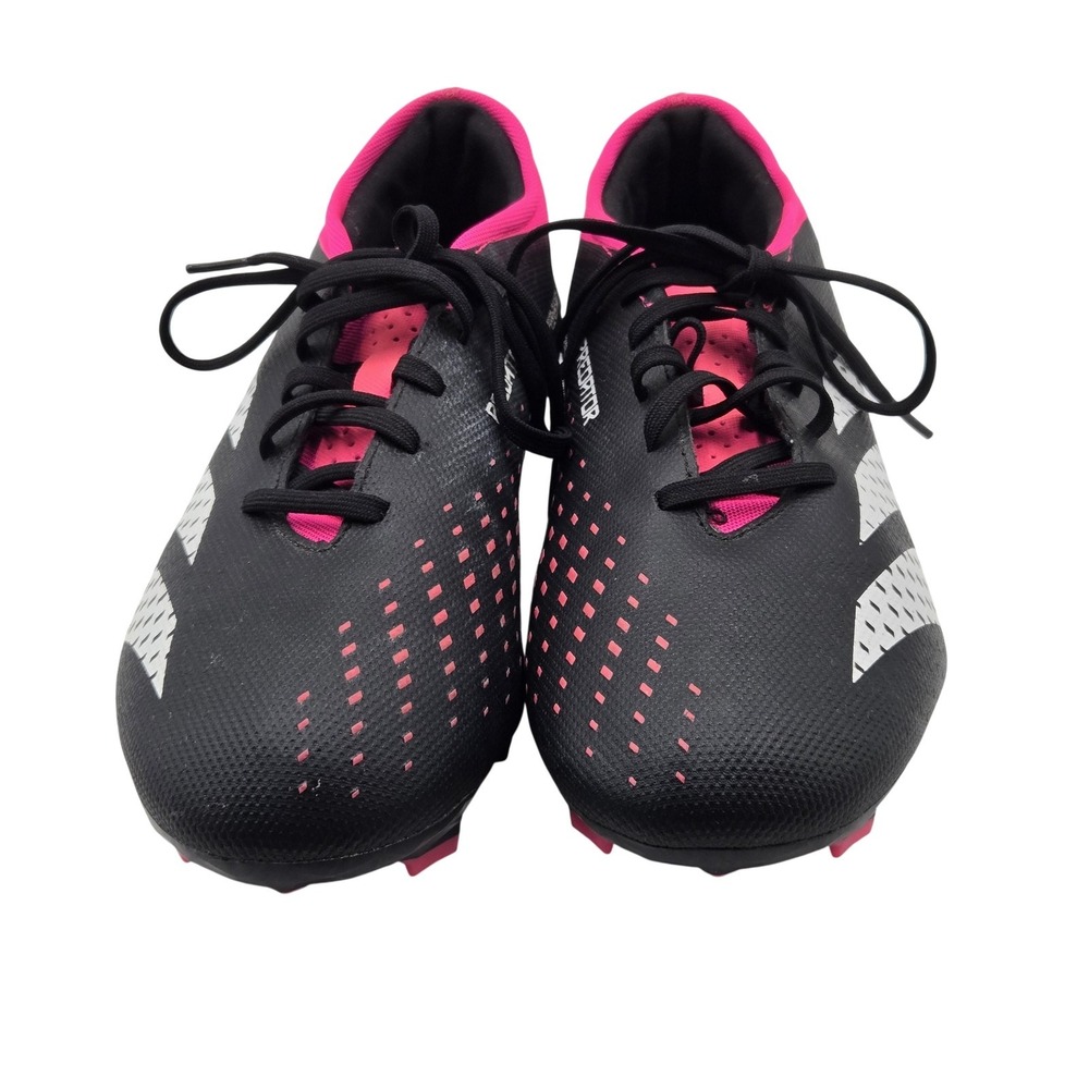 Adidas Predator Accuracy.3 Shoes Mens Size 8.5 Black Pink Soccer Cleats Spikes